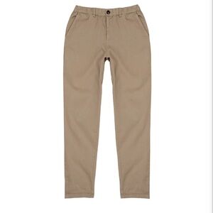Slim straight khaki chino
